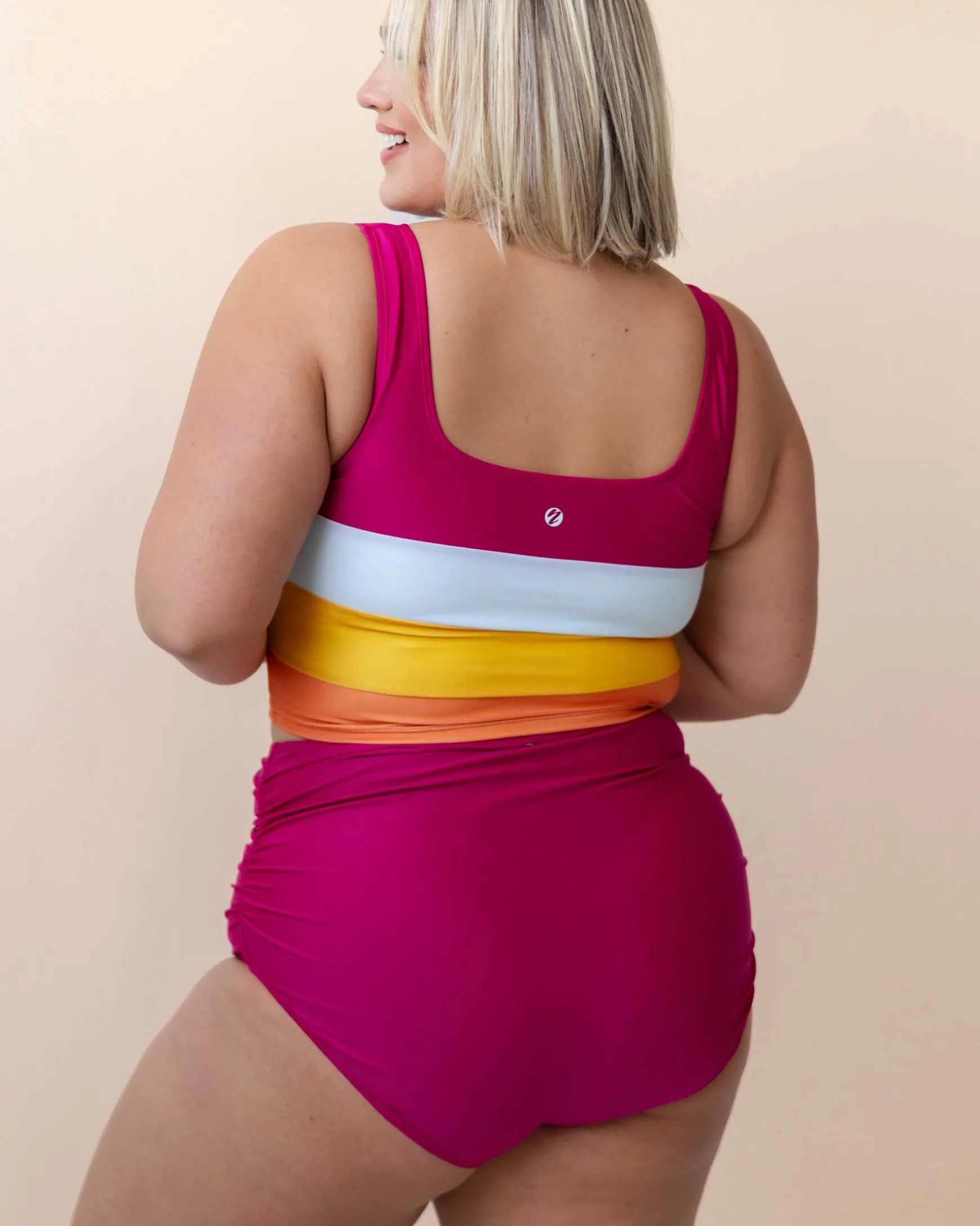 Berry Ruched High Rise Bottom