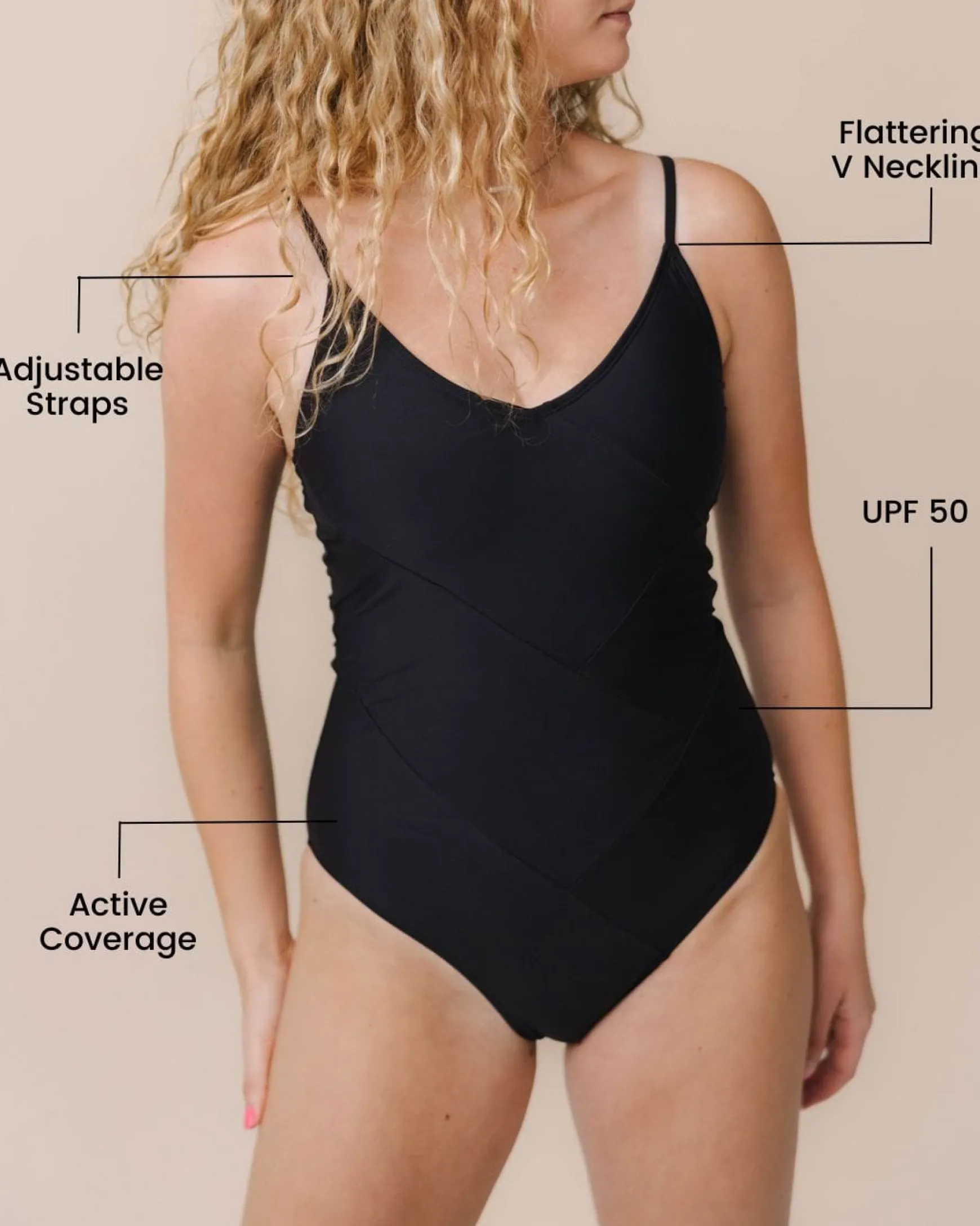 Black Braided One Piece