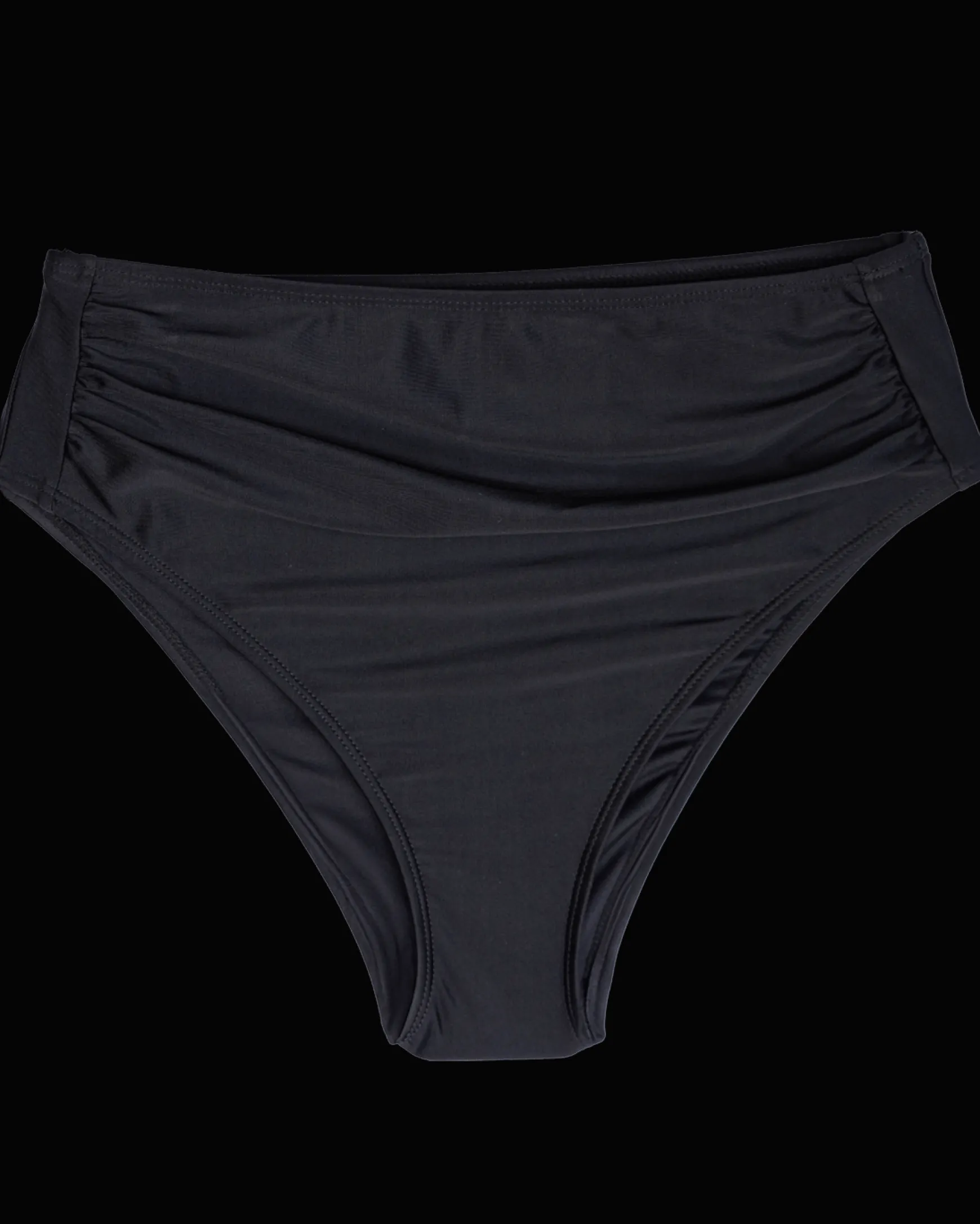 Black High Leg Ruched Bottom