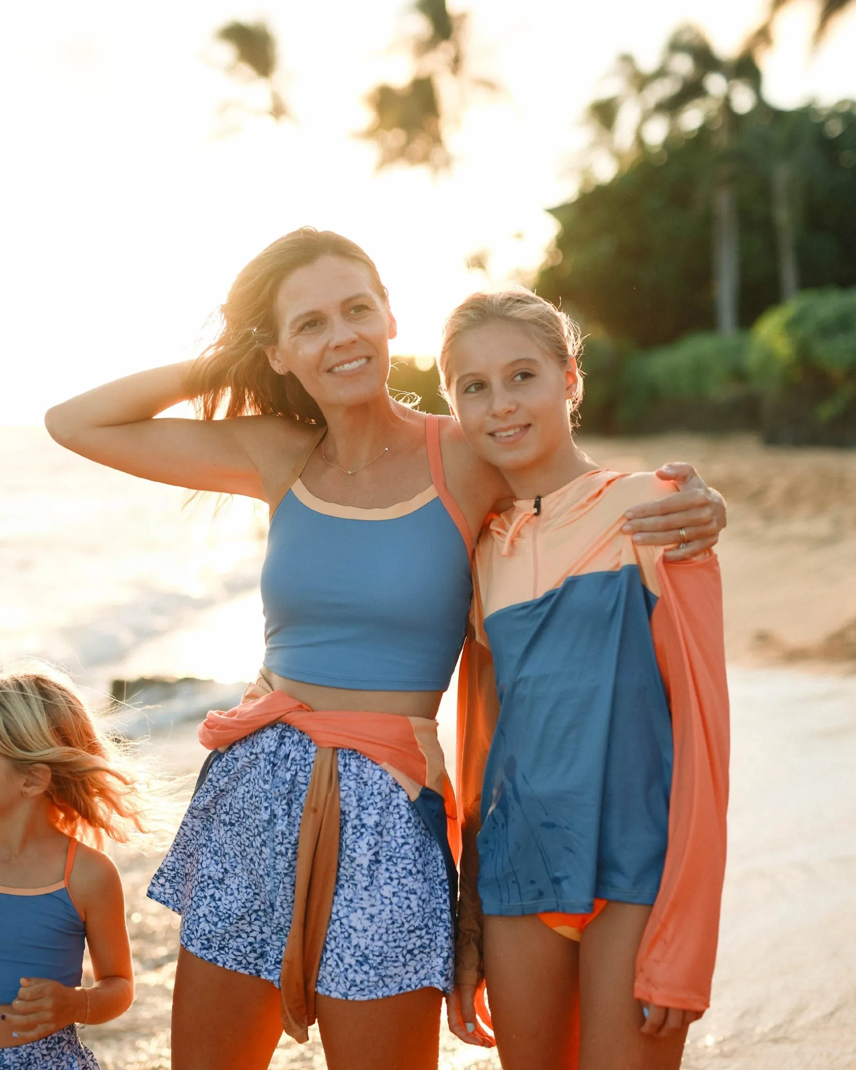 Blue Lagoon Scoop Neck Crop
