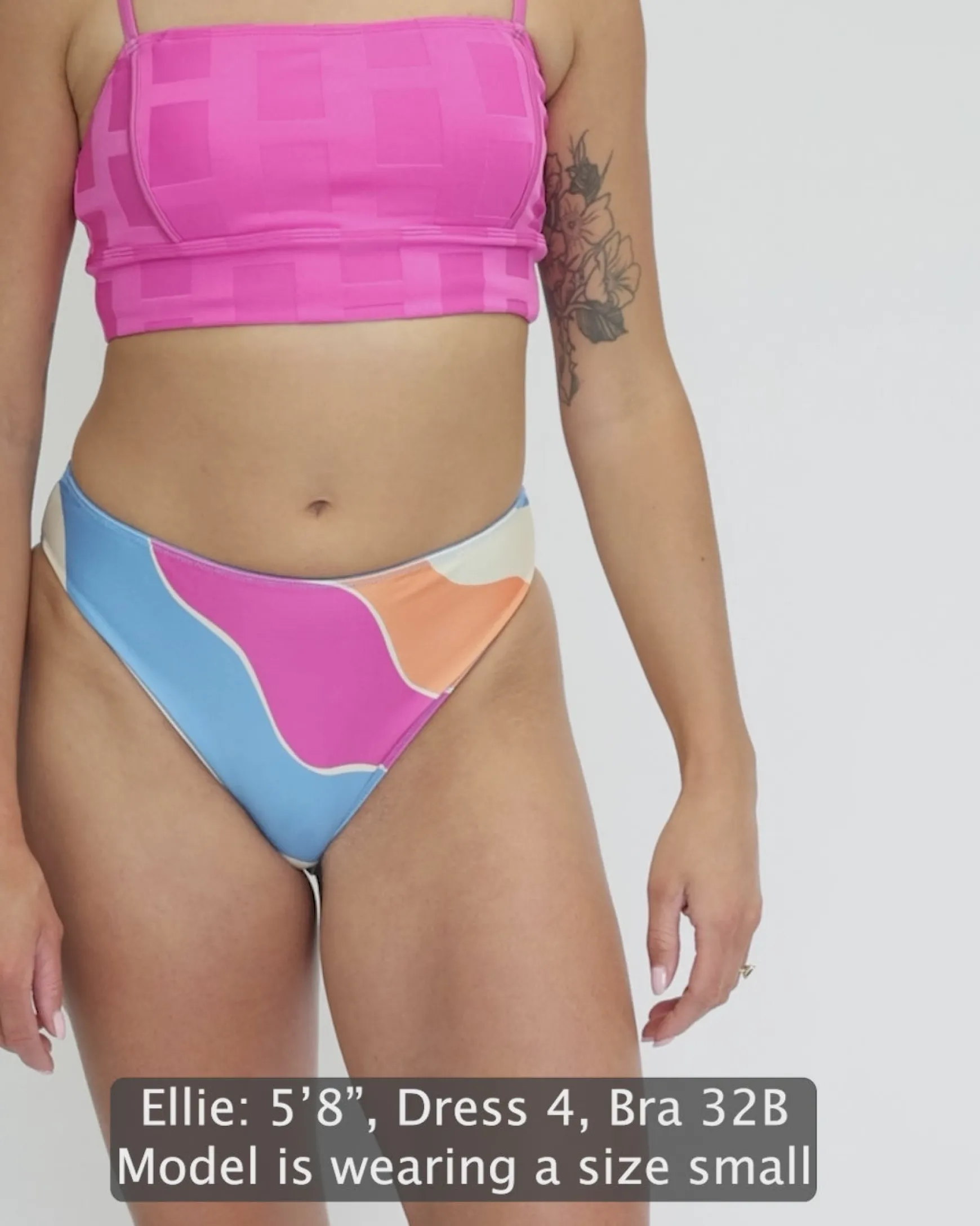 Flat Rib Sunrise Reversible High Leg Bottom