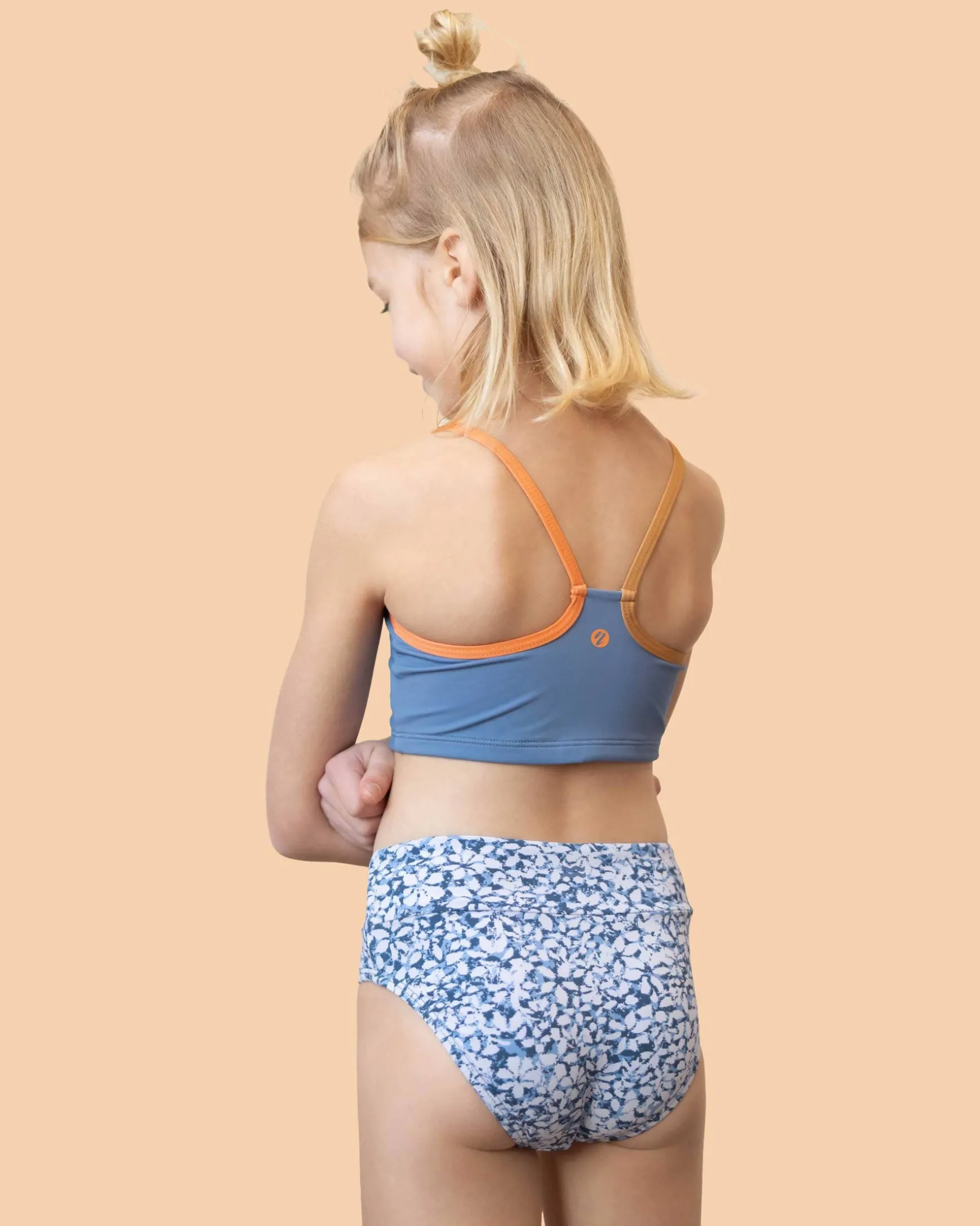 Girls Blue Lagoon Scoop Neck Crop Set
