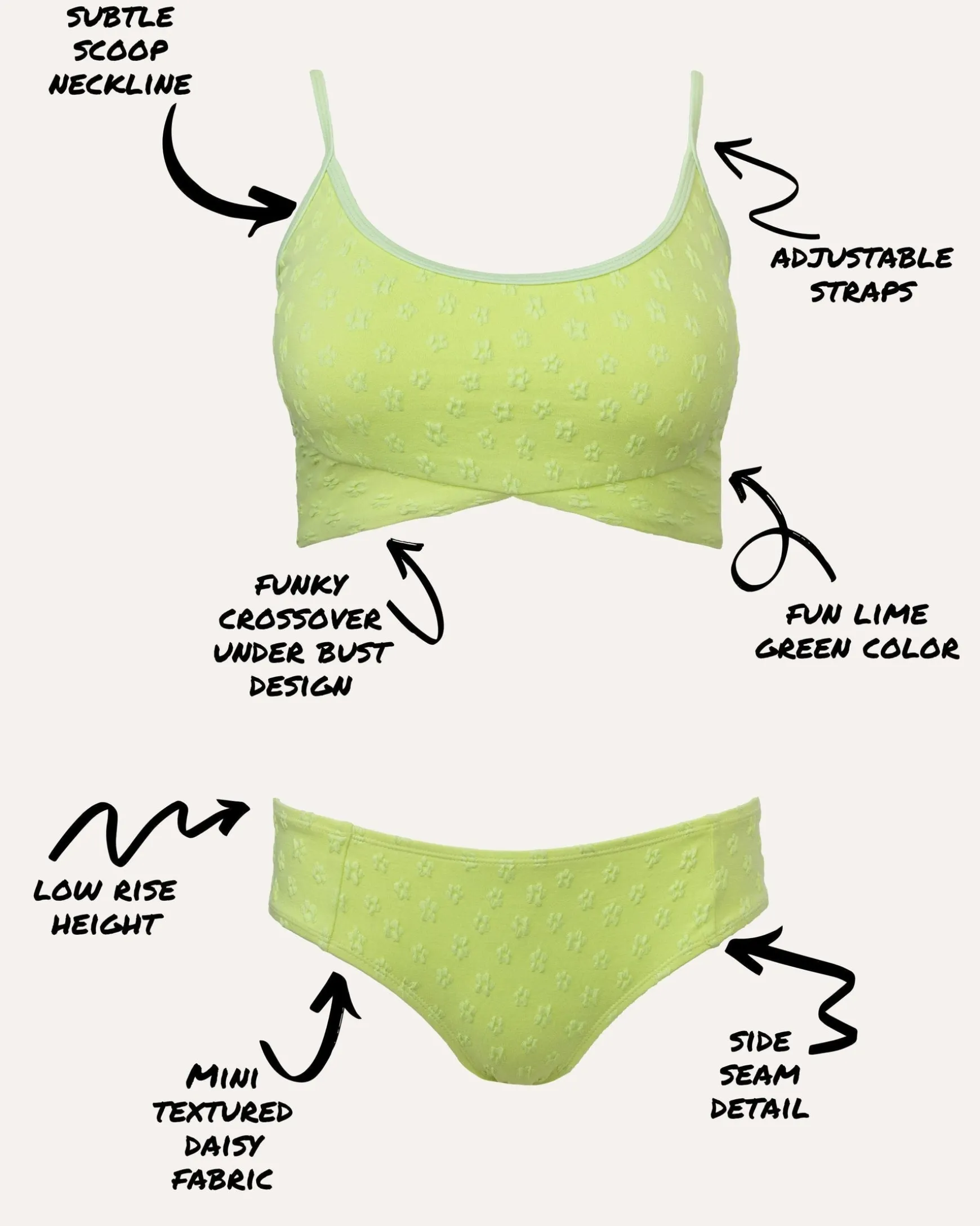 Lime Bikini Bottom
