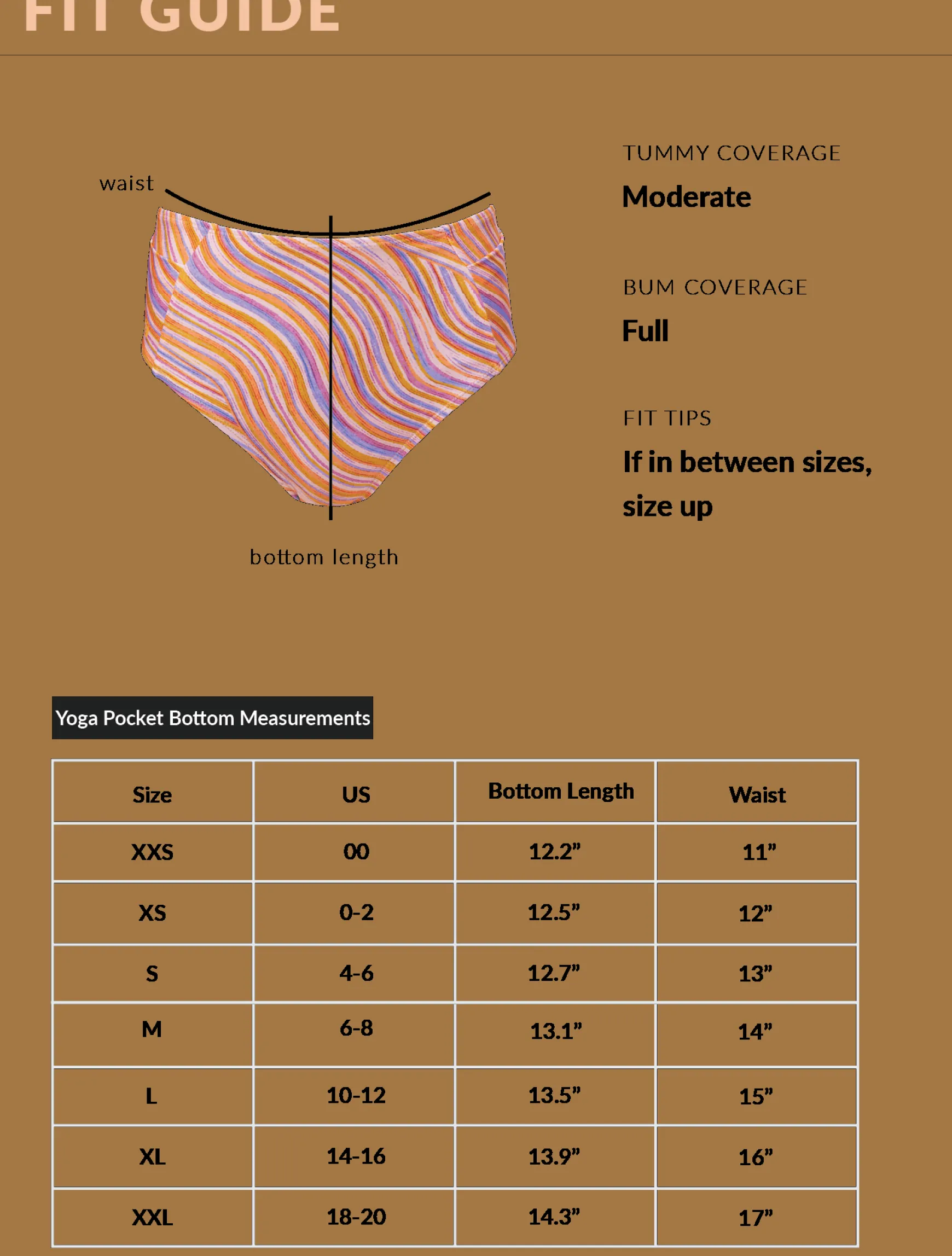 Make Waves Yoga Pocket Bottom