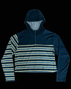 Monica Stripe Quarter Zip Sunshade
