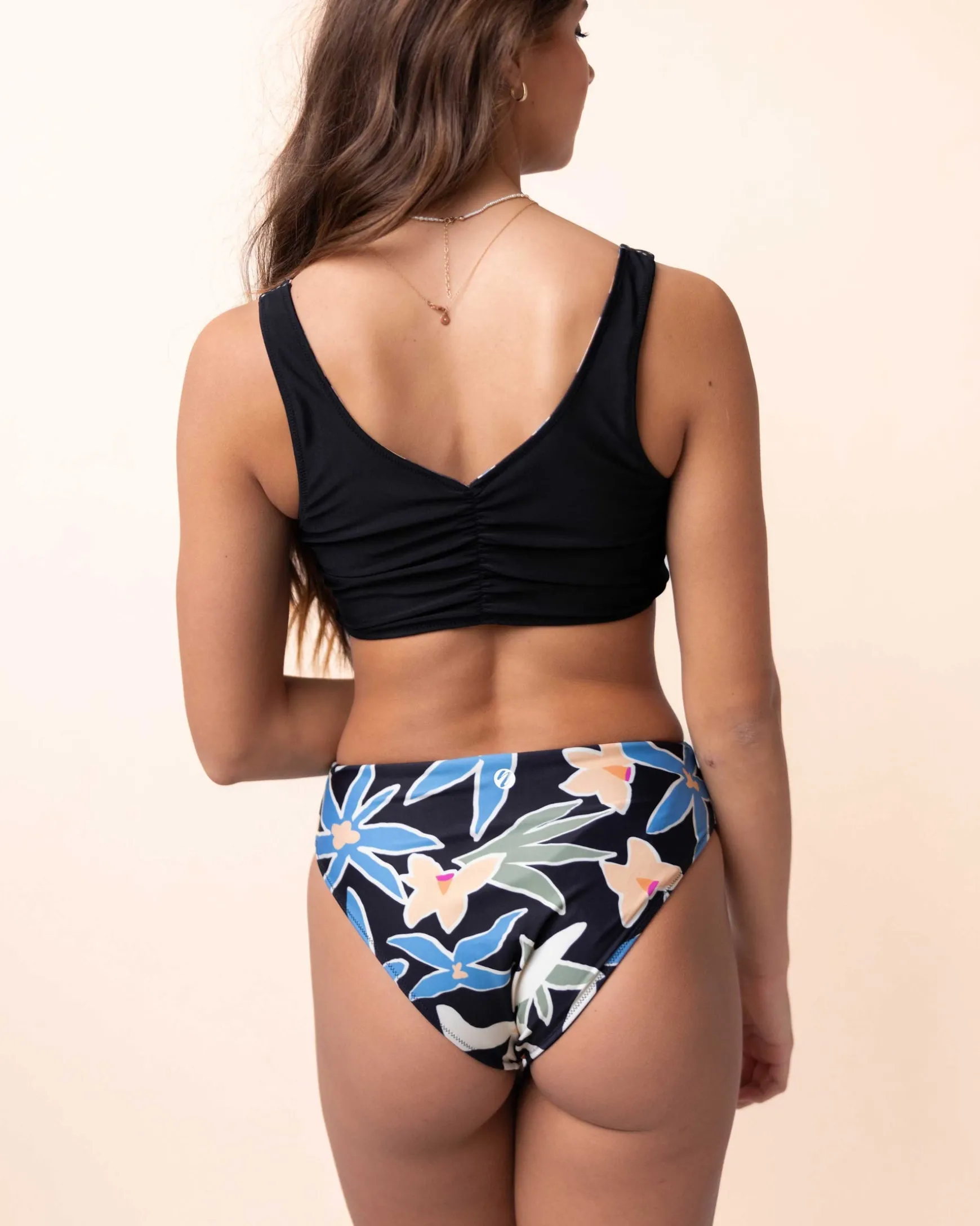 Raven Reversible High Leg Bottom
