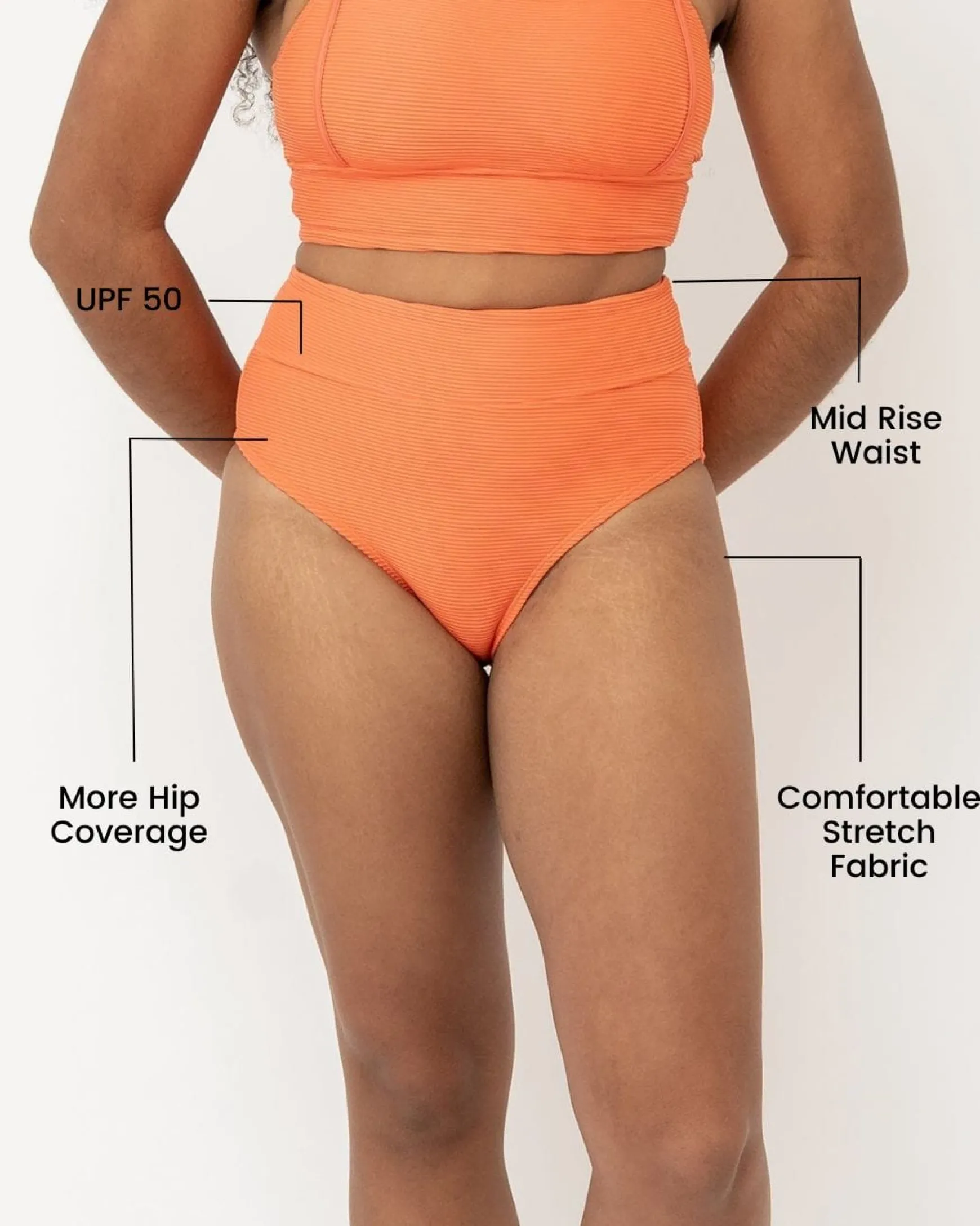 Textured Zena Mid Rise Bottom