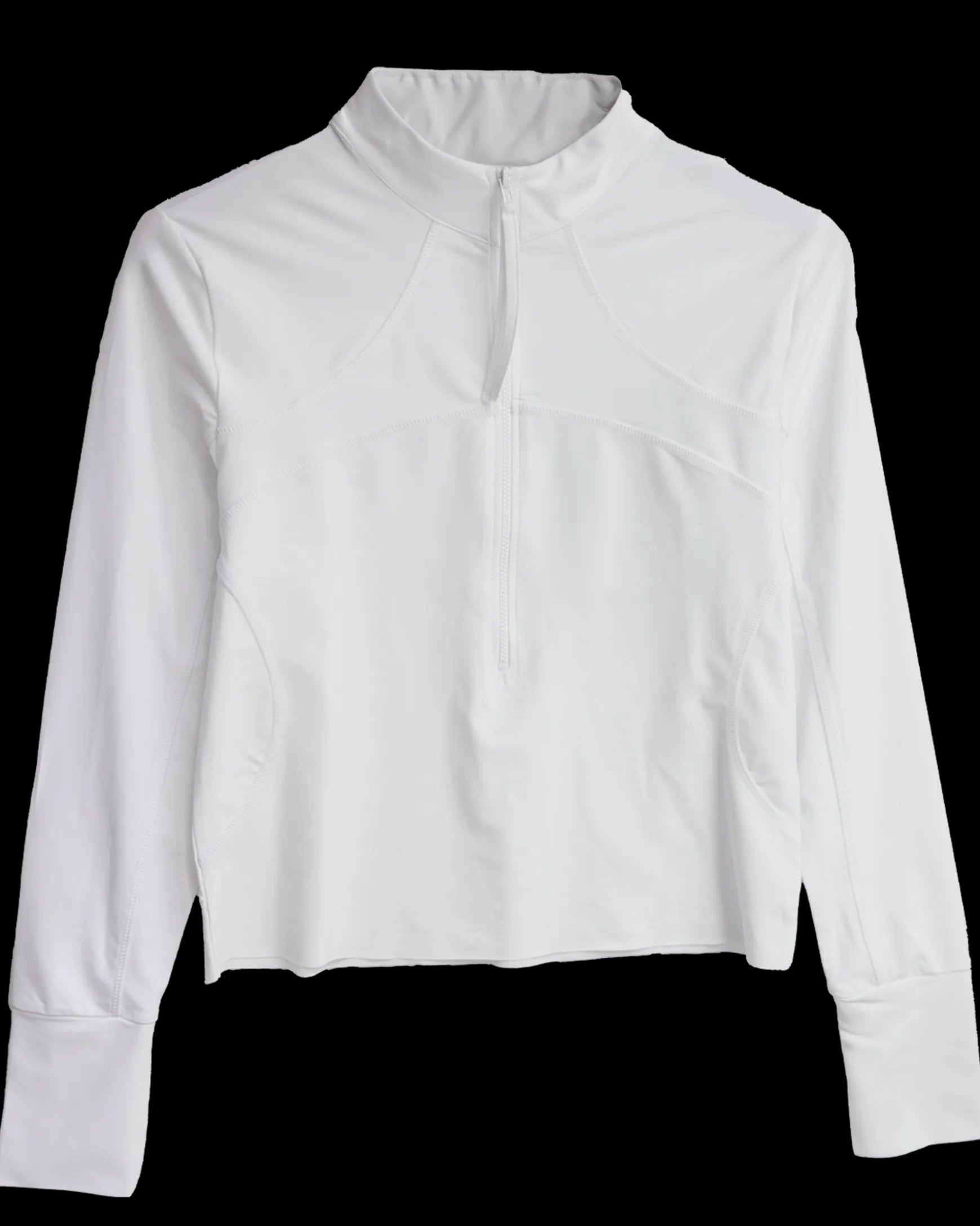Vanilla Cropped Half Zip Rashguard