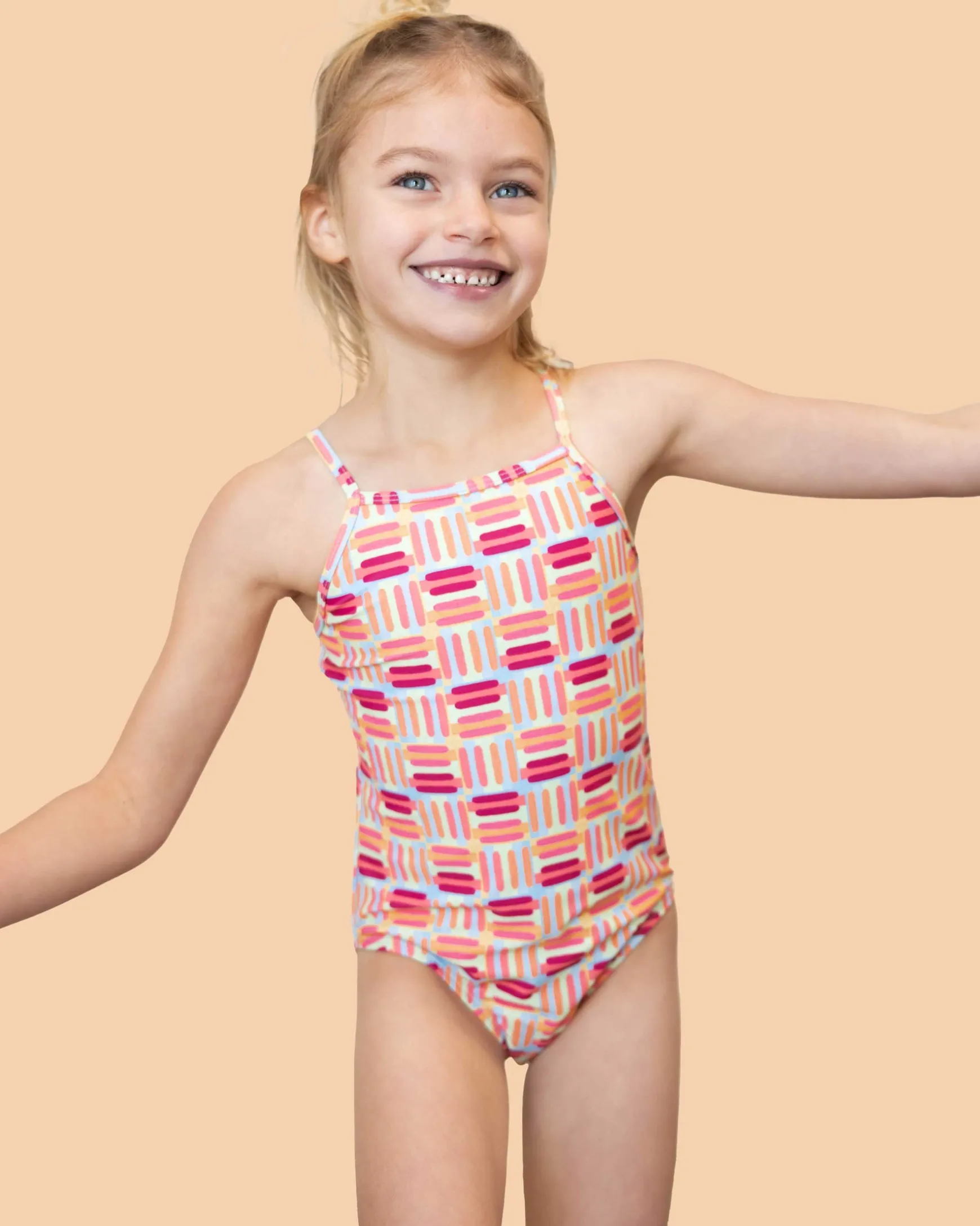 Vera Girls Skinny Strap One Piece