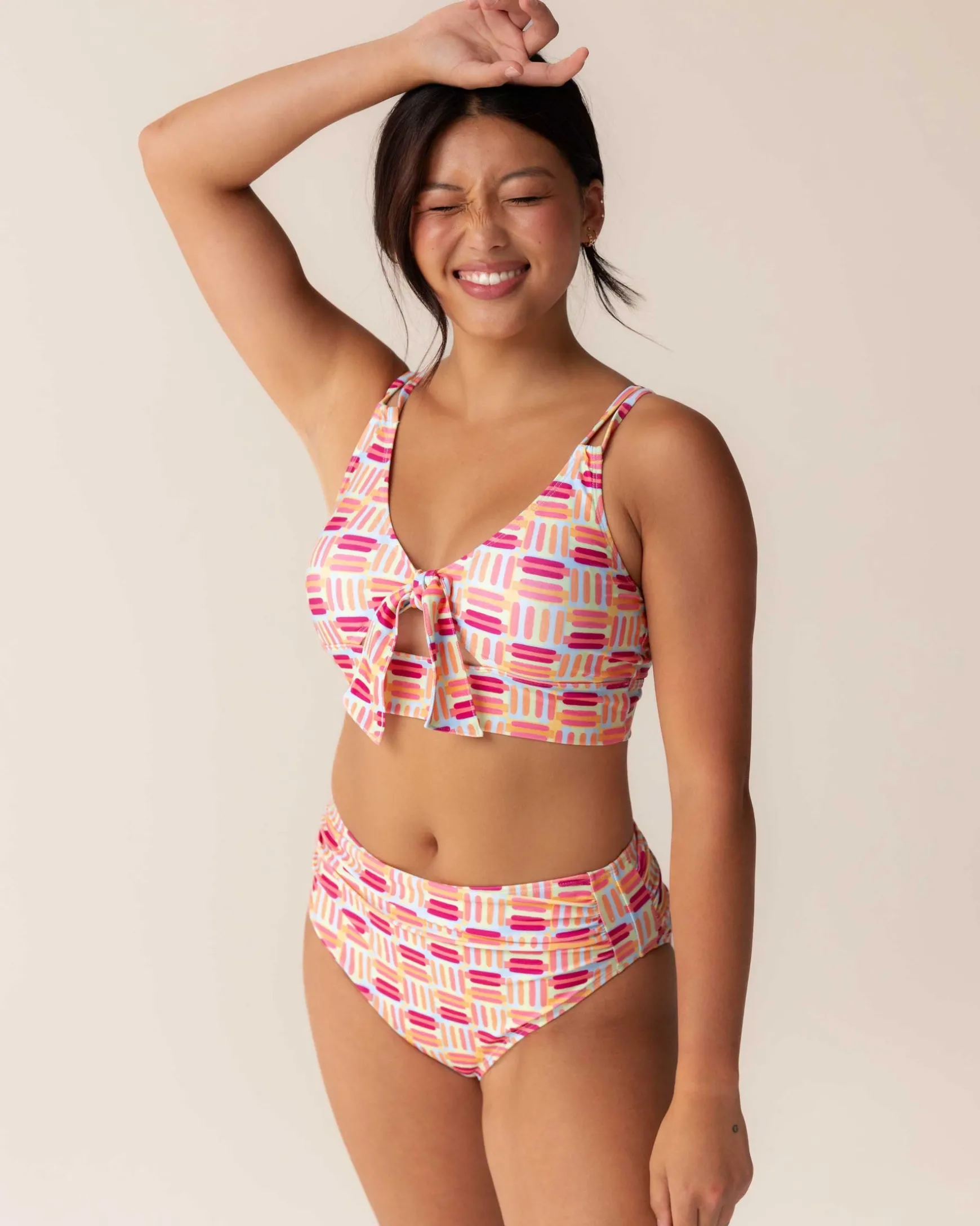 Vera High Leg Ruched Bottom